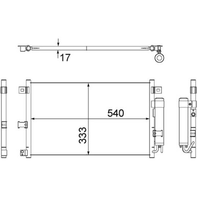AC 507 000S Kondensator, Klimaanlage BEHR AC 507 000S Kondensator, Klimaanlage BEHR