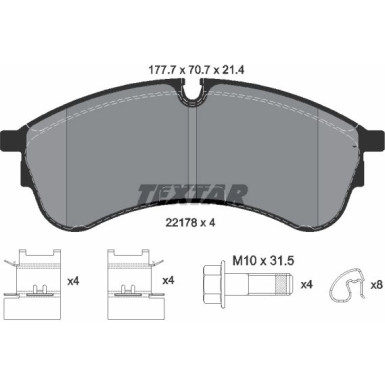 2217801 Bremsbelagsatz, Scheibenbremse Q+