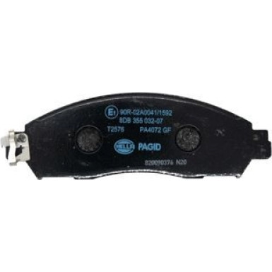 Hella Pagid | Bremsbelagsatz, Scheibenbremse | 8DB 355 032-071