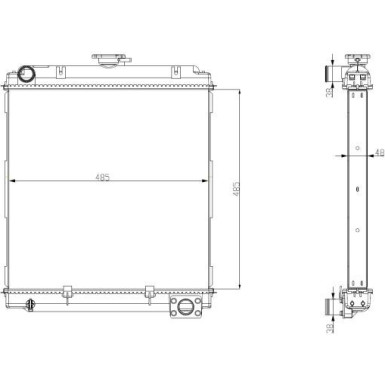 56103 Kühler, Antriebsbatterie EASY FIT
