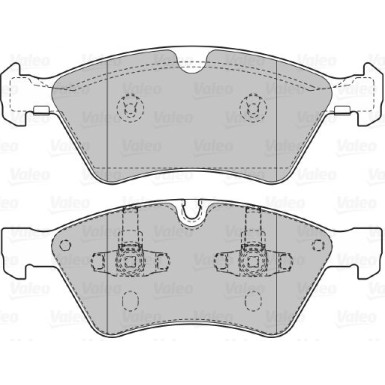 Valeo | Bremsbelagsatz, Scheibenbremse | 598728