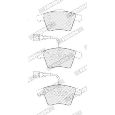 Ferodo | Bremsbelagsatz, Scheibenbremse | FDB1826 Ferodo | Bremsbelagsatz, Scheibenbremse | FDB1826