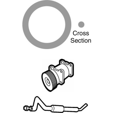 509755 Dichtung, Kühlmittelrohrleitung 509755 Dichtung, Kühlmittelrohrleitung