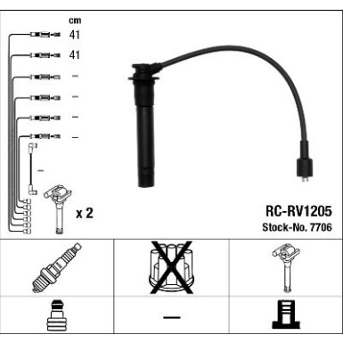 NGK | Zündleitungssatz | 7706