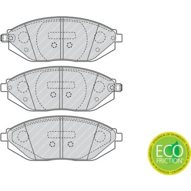 Ferodo | Bremsbelagsatz, Scheibenbremse | FDB4669