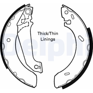 LS1617 Bremsbackensatz