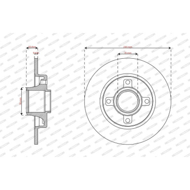 DDF2929-1 Bremsscheibe PREMIER