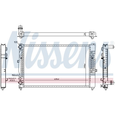 60491 Kühler, Motorkühlung ** FIRST FIT **