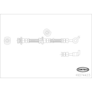 Corteco | Bremsschlauch | 49374423