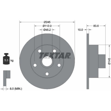 92072103 Bremsscheibe PRO