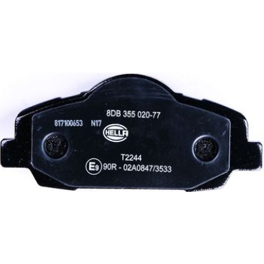 Hella | Bremsbelagsatz, Scheibenbremse | 8DB 355 020-771
