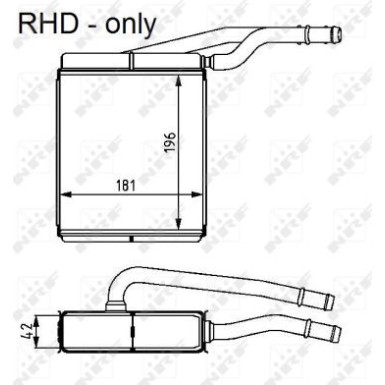 54226 Wärmetauscher, Innenraumheizung