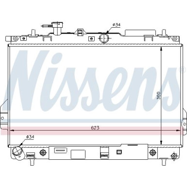 Nissens | Kühler, Motorkühlung | 67480