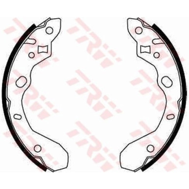 GS8661 Bremsbackensatz