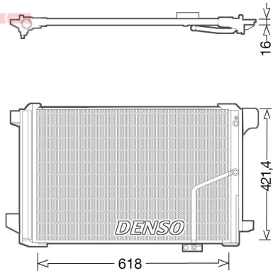 Denso | Kondensator, Klimaanlage | DCN17035