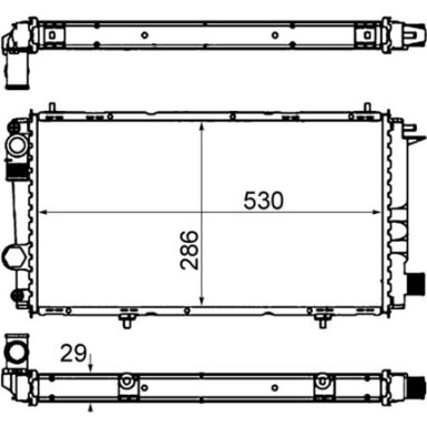 Mahle | Kühler, Motorkühlung | CR 431 000S