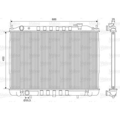 Valeo | Kühler, Motorkühlung | 701611