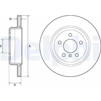 Delphi | Bremsscheibe | BG4664C