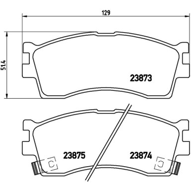 Brembo Bremsbelagsatz, Scheibenbremse PRIME LINE P 30 016