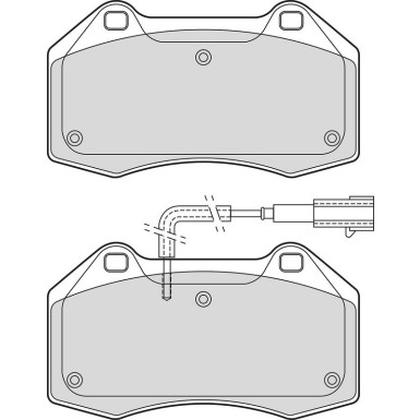 Valeo Bremsbelagsatz, Scheibenbremse 601759