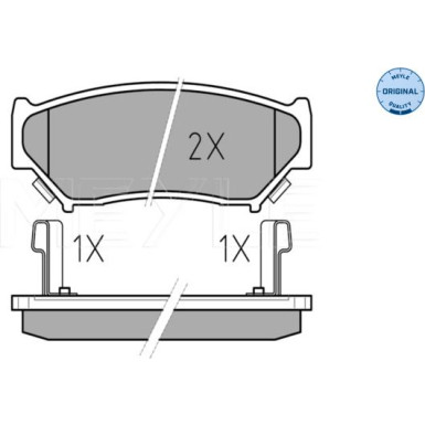 Meyle Bremsbelagsatz, Scheibenbremse MEYLE-ORIGINAL: True to OE 025 219 0715/W