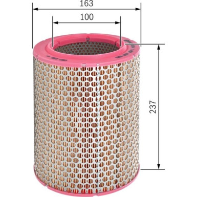 BOSCH 1 457 433 625 Luftfilter
