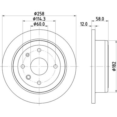 Hella | Bremsscheibe | 8DD 355 120-921