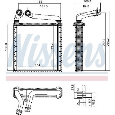 73979 Wärmetauscher, Innenraumheizung 73979 Wärmetauscher, Innenraumheizung