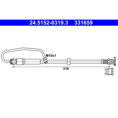 24.5152-0319.3 Bremsschlauch 24.5152-0319.3 Bremsschlauch