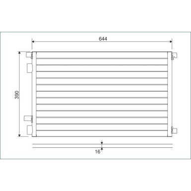 817608 Kondensator, Klimaanlage