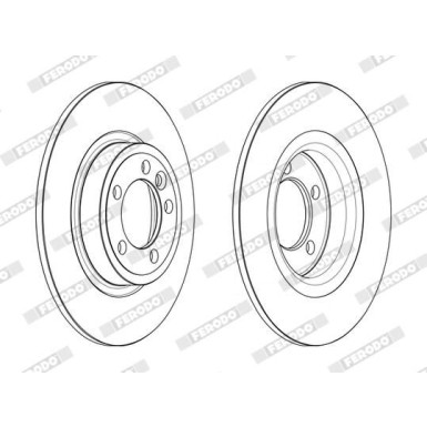 Ferodo | Bremsscheibe | DDF2633C