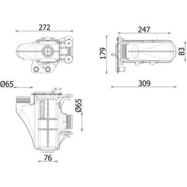 Mahle | Ladeluftkühler | CI 671 000P
