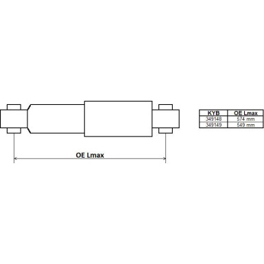349148 Stoßdämpfer Excel-G 349148 Stoßdämpfer Excel-G