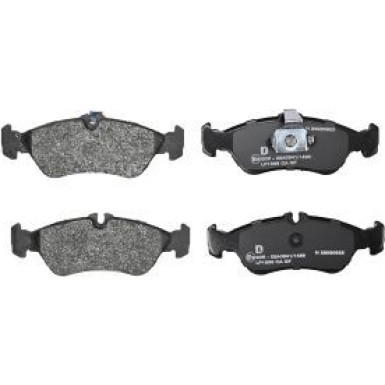 Delphi Bremsbelagsatz, Scheibenbremse LP1596 Delphi Bremsbelagsatz, Scheibenbremse LP1596