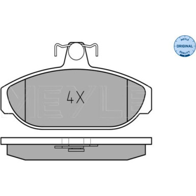 Meyle Bremsbelagsatz, Scheibenbremse MEYLE-ORIGINAL: True to OE 025 212 6617