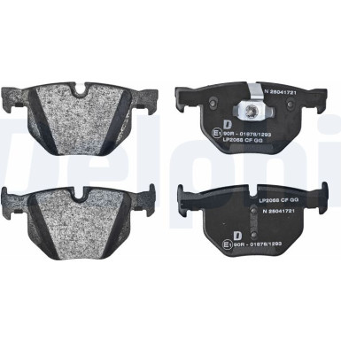 Delphi | Bremsbelagsatz, Scheibenbremse | LP2068 Delphi | Bremsbelagsatz, Scheibenbremse | LP2068