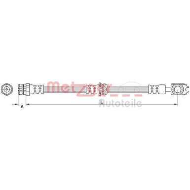 4111476 Bremsschlauch GREENPARTS 4111476 Bremsschlauch GREENPARTS