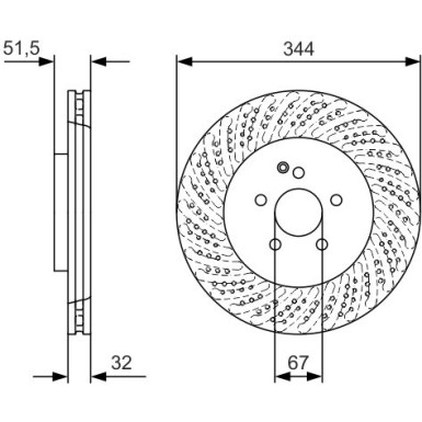 BOSCH | Bremsscheibe | 0 986 479 D07