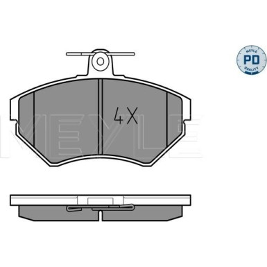 025 219 4516/PD Bremsbelagsatz, Scheibenbremse MEYLE-PD: Advanced performance and design.