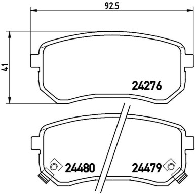 Brembo Bremsbelagsatz, Scheibenbremse PRIME LINE P 30 033