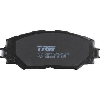 TRW | Bremsbelagsatz, Scheibenbremse | GDB3425