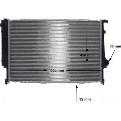 Mahle | Kühler, Motorkühlung | CR 287 000S