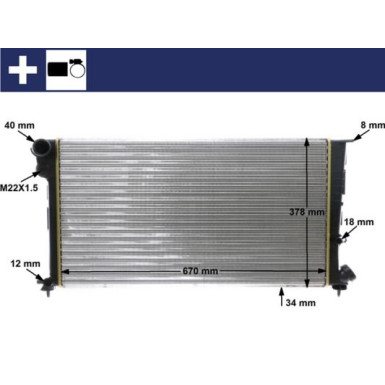 Mahle | Kühler, Motorkühlung | CR 471 000S