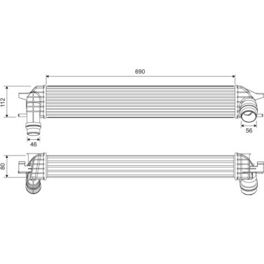 Valeo | Ladeluftkühler | 818696
