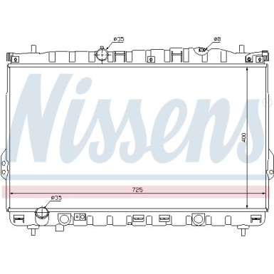 Nissens | Kühler, Motorkühlung | 67032