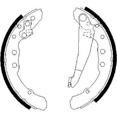 0 986 487 281 Bremsbackensatz