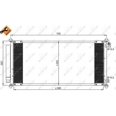 35791 Kondensator, Klimaanlage EASY FIT