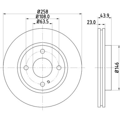 Hella | Bremsscheibe | 8DD 355 128-911