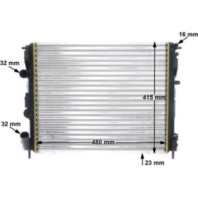 Mahle | Kühler, Motorkühlung | CR 605 000S