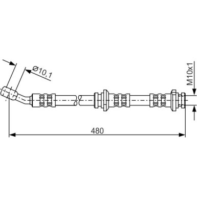 BOSCH | Bremsschlauch | 1 987 476 802